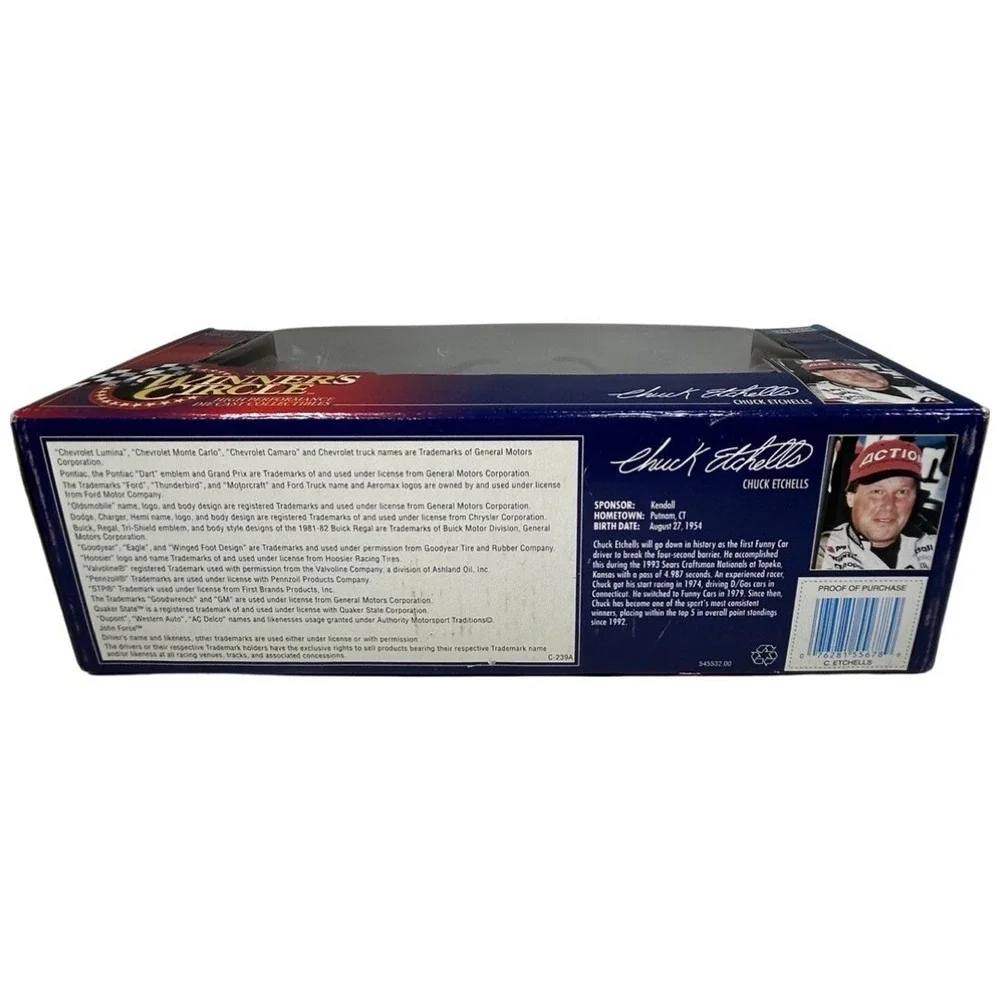 1997 Winners Circle Chuck Etchells Kendall Superwinch Funny Car --‎ 1/24th scale